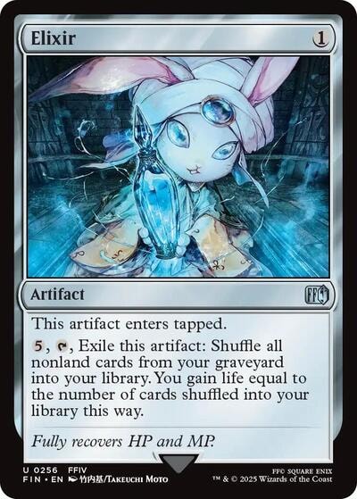 Elixir FIN #256 (Near Mint Uncommon) Magic: The Gathering: FINAL FANTASY