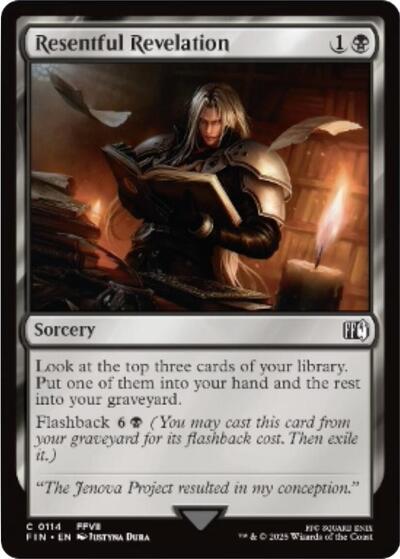 Resentful Revelation FIN #114 (Near Mint Common) Magic: The Gathering: FINAL FANTASY