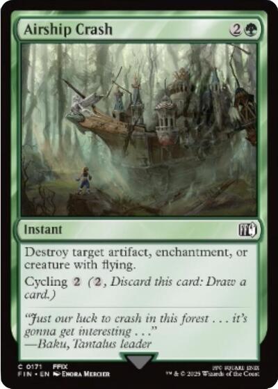 Airship Crash FIN #171 (Near Mint Common) Magic: The Gathering: FINAL FANTASY