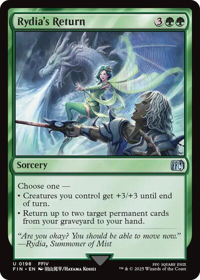 Rydias Return FIN #198 (Near Mint Uncommon) Magic: The Gathering: FINAL FANTASY