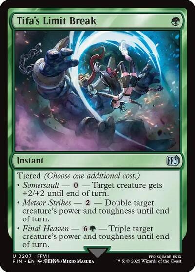 Tifa's Limit Break FIN #207 (Near Mint Uncommon) Magic: The Gathering: FINAL FANTASY