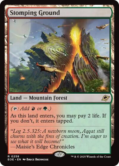 Stomping Ground EOE #258 (Near Mint Rare) Magic: The Gathering: Edge of Eternities