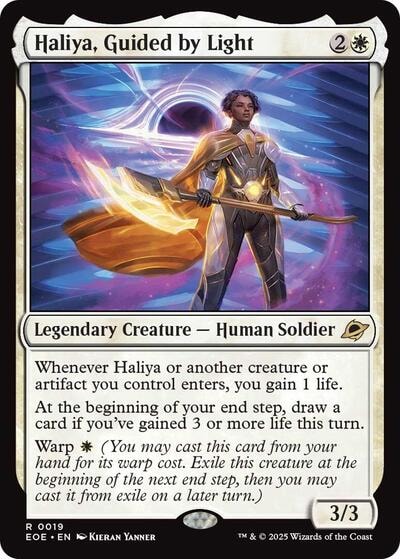 Haliya Guided by Light EOE #19 (Near Mint Rare) Magic: The Gathering: Edge of Eternities