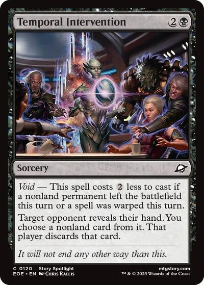 Temporal Intervention EOE #120 (Near Mint Common) Magic: The Gathering: Edge of Eternities