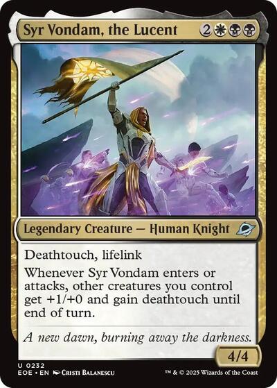 Syr Vondam the Lucent EOE #232 (Near Mint Uncommon) Magic: The Gathering: Edge of Eternities