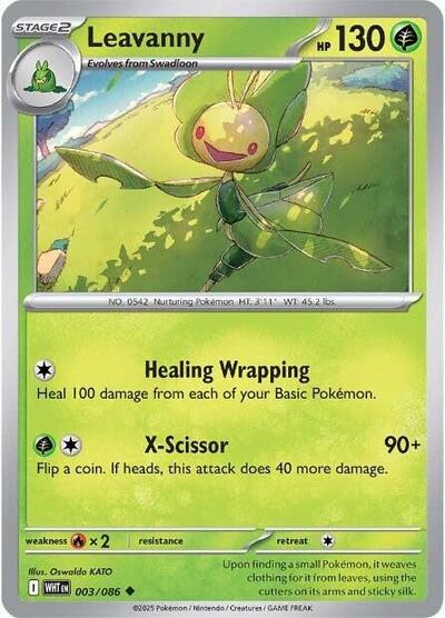 Leavanny WHT #003/086 (Near Mint Uncommon) Pokemon: SV: White Flare