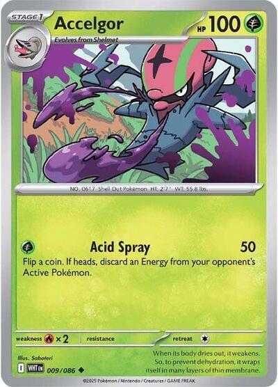 Accelgor WHT #009/086 (Near Mint Uncommon) Pokemon: SV: White Flare