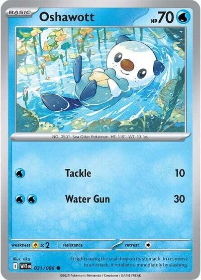 Oshawott SV: White Flare WHT #021/086 (Common) Pokemon: