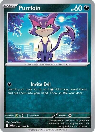 Purrloin SV: White Flare WHT #055/086 (Common) Pokemon: