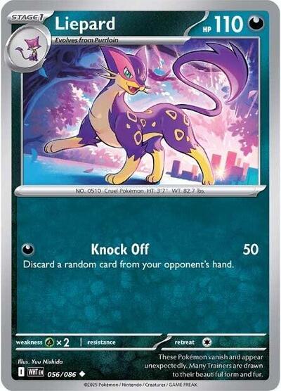 Liepard WHT #056/086 (Near Mint Uncommon) Pokemon: SV: White Flare