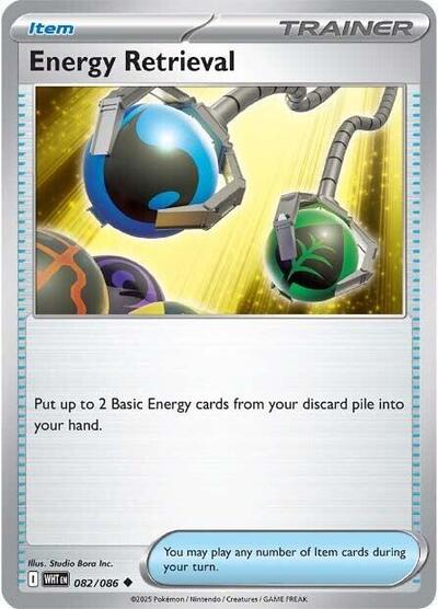 Energy Retrieval WHT #082/086 (Near Mint Uncommon) Pokemon: SV: White Flare