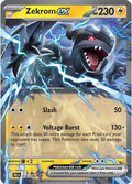 Zekrom ex Holofoil BLK #034/086 (Near Mint Double Rare) Pokemon: SV: Black Bolt