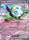 Meloetta ex Holofoil BLK #044/086 (Near Mint Double Rare) Pokemon: SV: Black Bolt