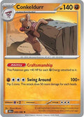 Conkeldurr Holofoil BLK #049/086 (Near Mint Rare) Pokemon: SV: Black Bolt