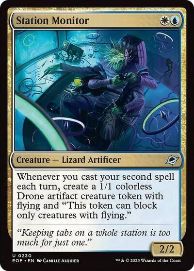 Station Monitor EOE #230 (Near Mint Uncommon) Magic: The Gathering: Edge of Eternities