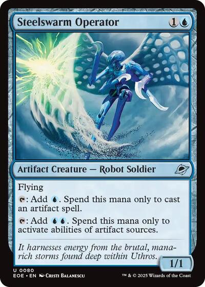 Steelswarm Operator EOE #80 (Near Mint Uncommon) Magic: The Gathering: Edge of Eternities
