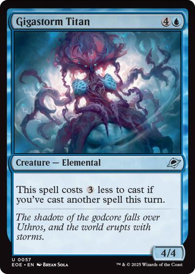 Gigastorm Titan EOE #57 (Near Mint Uncommon) Magic: The Gathering: Edge of Eternities