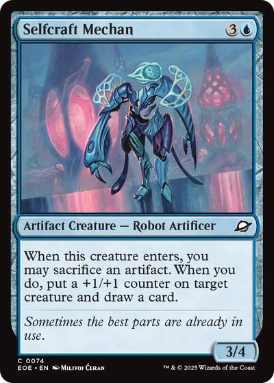 Selfcraft Mechan EOE #74 (Near Mint Common) Magic: The Gathering: Edge of Eternities