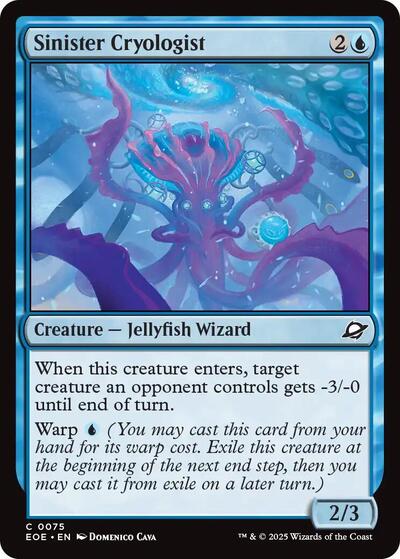 Sinister Cryologist EOE #75 (Near Mint Common) Magic: The Gathering: Edge of Eternities