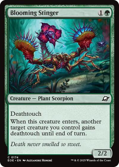 Blooming Stinger EOE #174 (Near Mint Common) Magic: The Gathering: Edge of Eternities
