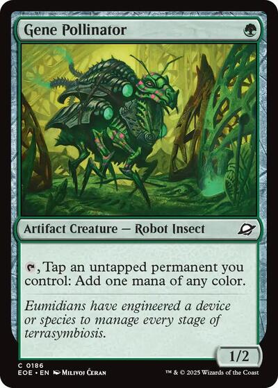 Gene Pollinator EOE #186 (Near Mint Common) Magic: The Gathering: Edge of Eternities