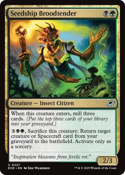 Seedship Broodtender EOE #227 (Near Mint Uncommon) Magic: The Gathering: Edge of Eternities
