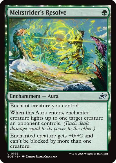 Meltstriders Resolve EOE #199 (Near Mint Uncommon) Magic: The Gathering: Edge of Eternities