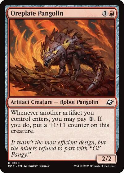 Oreplate Pangolin EOE #150 (Near Mint Common) Magic: The Gathering: Edge of Eternities