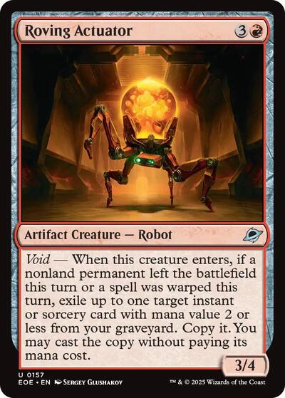 Roving Actuator EOE #157 (Near Mint Uncommon) Magic: The Gathering: Edge of Eternities