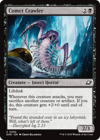 Comet Crawler EOE #92 (Near Mint Common) Magic: The Gathering: Edge of Eternities