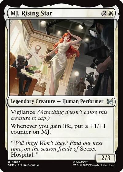 MJ Rising Star Foil SPE #3 (Near Mint Uncommon) Magic: The Gathering: Marvel's Spider-Man: Eternal-Legal