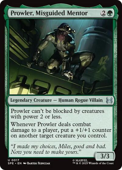 Prowler Misguided Mentor Foil SPE #17 (Near Mint Uncommon) Magic: The Gathering: Marvel's Spider-Man: Eternal-Legal
