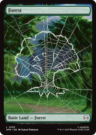 Forest (0193) Marvel's Spider-Man SPM #193 (Land) Magic: The Gathering: