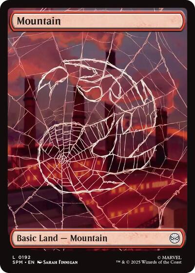 Mountain (0192) Foil SPM #192 (Near Mint Land) Magic: The Gathering: Marvel's Spider-Man