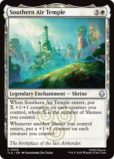 Southern Air Temple TLA #36 (Near Mint Uncommon) Magic: The Gathering: Avatar: The Last Airbender