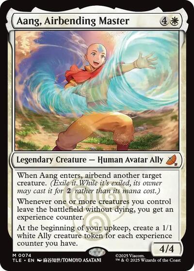 Aang Airbending Master TLE #74 (Near Mint Mythic Rare) Magic: The Gathering: Avatar: The Last Airbender: Eternal-Legal