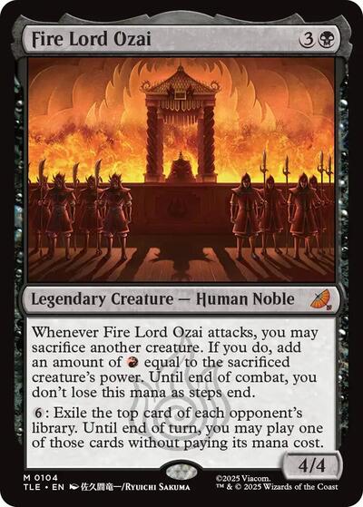Fire Lord Ozai TLE #104 (Near Mint Mythic Rare) Magic: The Gathering: Avatar: The Last Airbender: Eternal-Legal