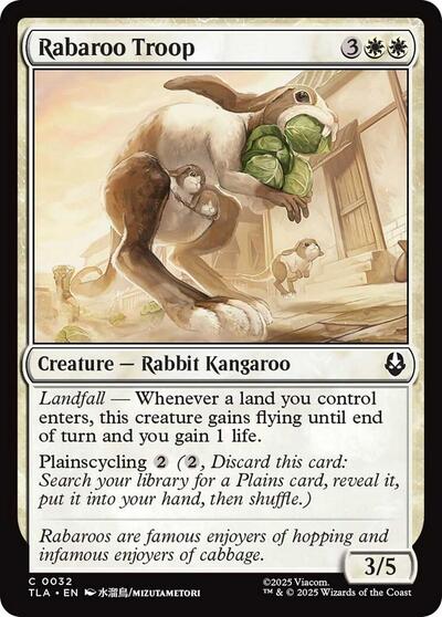 Rabaroo Troop TLA #32 (Near Mint Common) Magic: The Gathering: Avatar: The Last Airbender