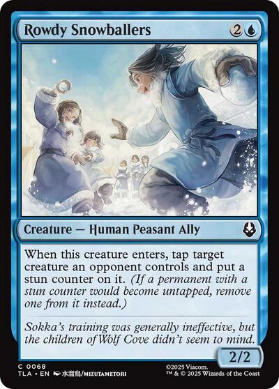 Rowdy Snowballers TLA #68 (Near Mint Common) Magic: The Gathering: Avatar: The Last Airbender