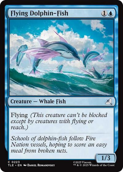 Flying Dolphin Fish TLE #223 (Near Mint Common) Magic: The Gathering: Avatar: The Last Airbender: Eternal-Legal