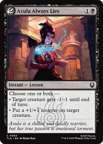 Azula Always Lies TLA #84 (Near Mint Common) Magic: The Gathering: Avatar: The Last Airbender