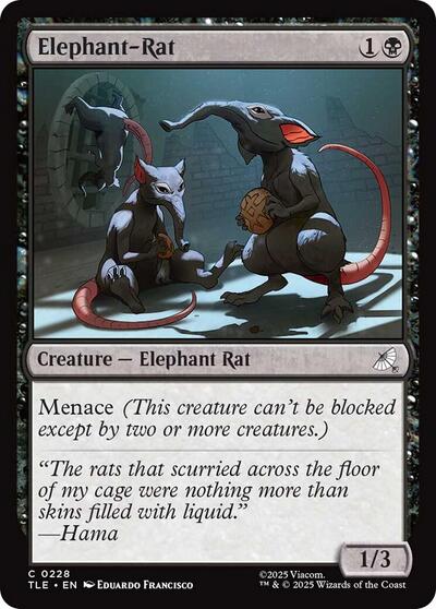 Elephant Rat TLE #228 (Near Mint Common) Magic: The Gathering: Avatar: The Last Airbender: Eternal-Legal