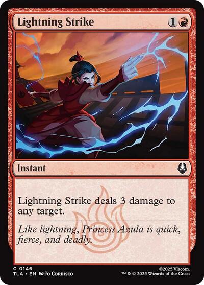 Lightning Strike TLA #146 (Near Mint Common) Magic: The Gathering: Avatar: The Last Airbender