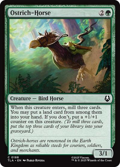 Ostrich Horse TLA #188 (Near Mint Common) Magic: The Gathering: Avatar: The Last Airbender