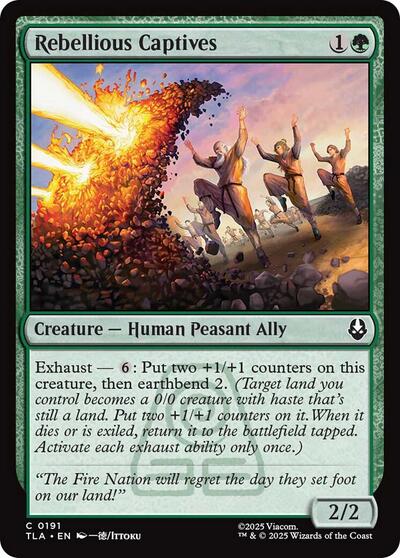Rebellious Captives TLA #191 (Near Mint Common) Magic: The Gathering: Avatar: The Last Airbender