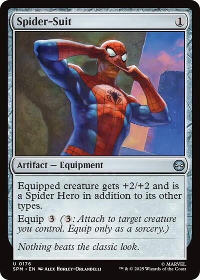 Spider-Suit SPM #176 (Near Mint Uncommon) Magic: The Gathering: Marvel's Spider-Man