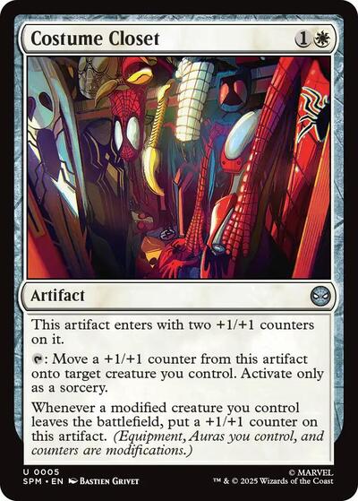 Costume Closet Foil SPM #5 (Near Mint Uncommon) Magic: The Gathering: Marvel's Spider-Man