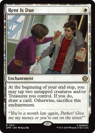 Rent Is Due Foil SPM #11 (Near Mint Rare) Magic: The Gathering: Marvel's Spider-Man