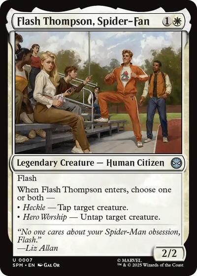 Flash Thompson, Spider-Fan SPM #7 (Near Mint Uncommon) Magic: The Gathering: Marvel's Spider-Man