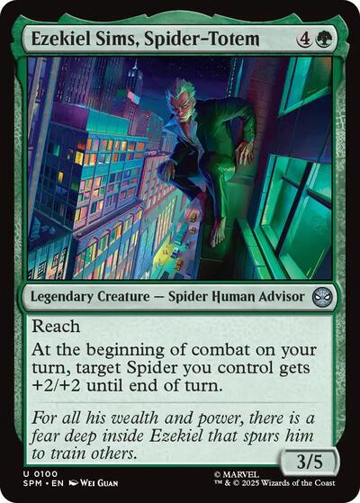 Ezekiel Sims, Spider-Totem SPM #100 (Near Mint Uncommon) Magic: The Gathering: Marvel's Spider-Man